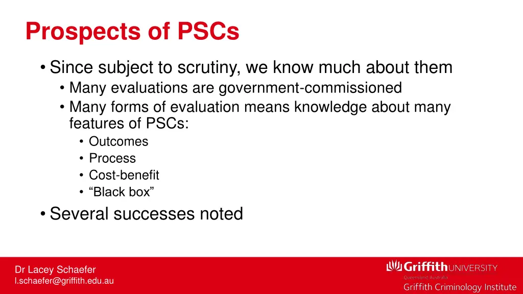 prospects of pscs