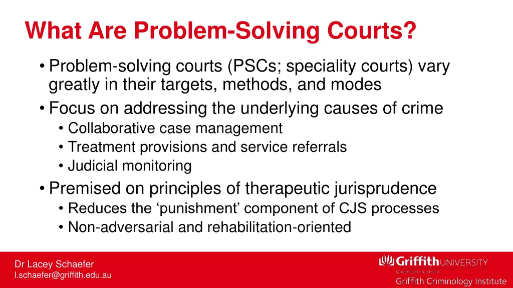 what are problem solving courts