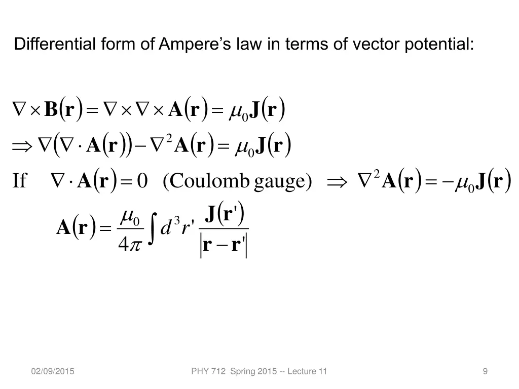 differential form of ampere s law in terms