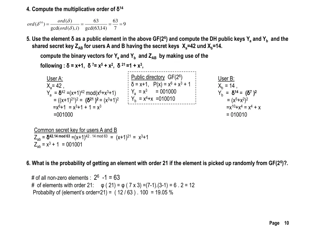 4 compute the multiplicative order of 14