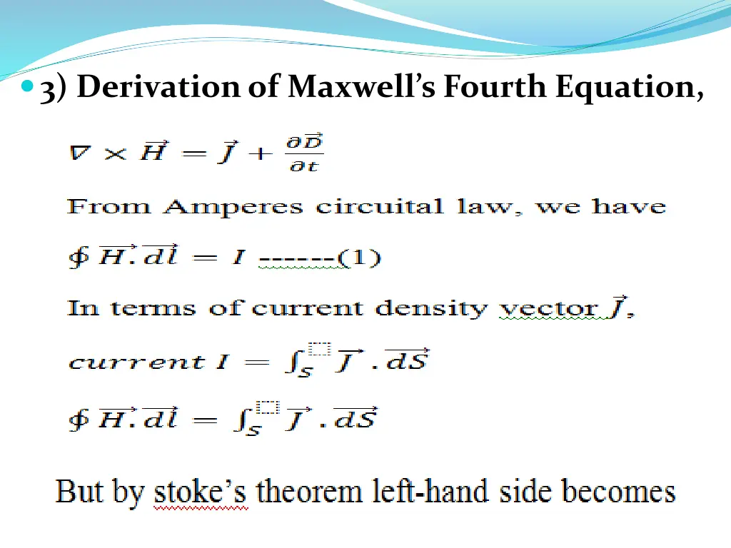 3 derivation of maxwell s fourth equation