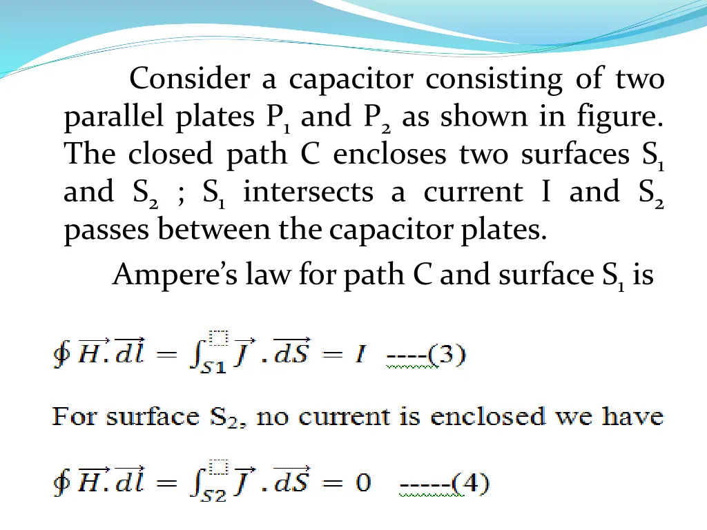 consider a capacitor consisting of two parallel