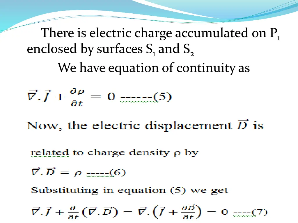 there is electric charge accumulated