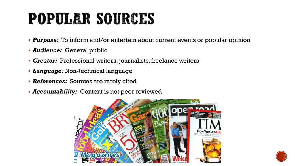 popular sources