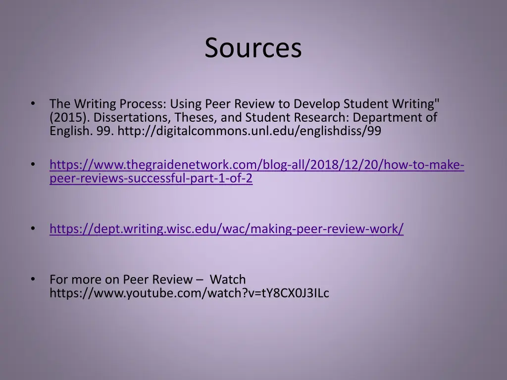 sources