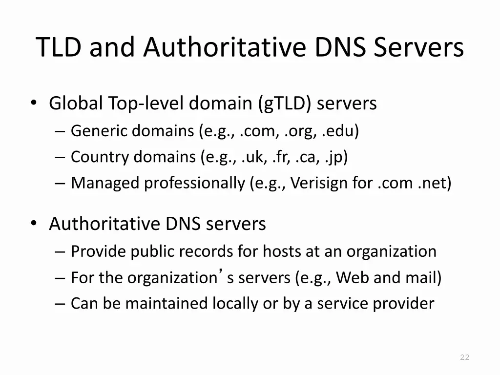 tld and authoritative dns servers