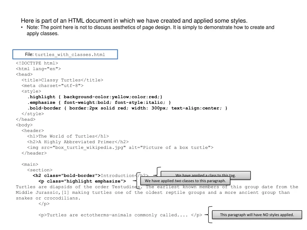 here is part of an html document in which we have