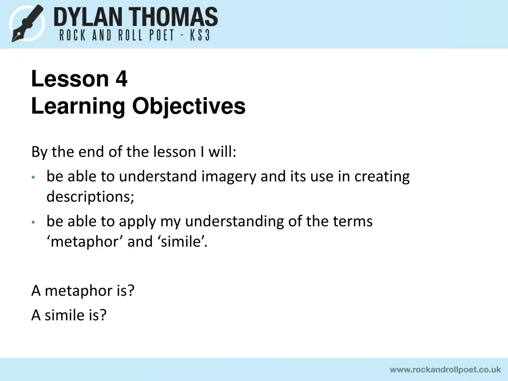 lesson 4 learning objectives
