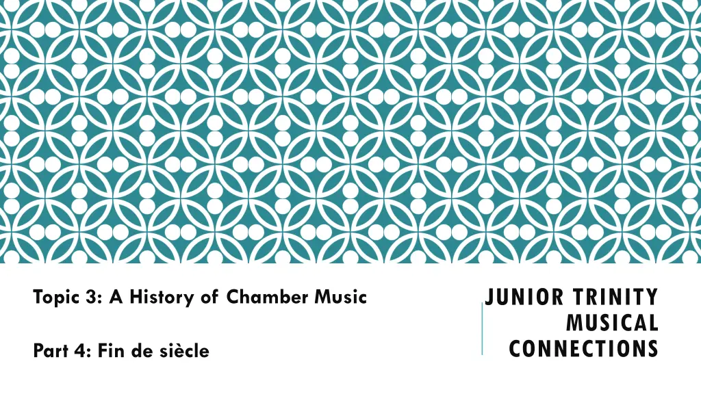 junior trinity musical connections