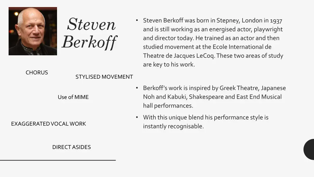 steven berkoff