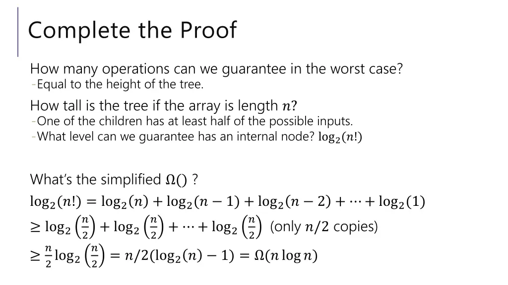 complete the proof 1