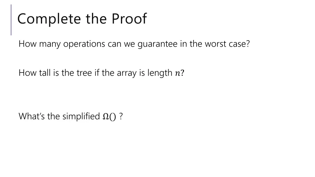 complete the proof