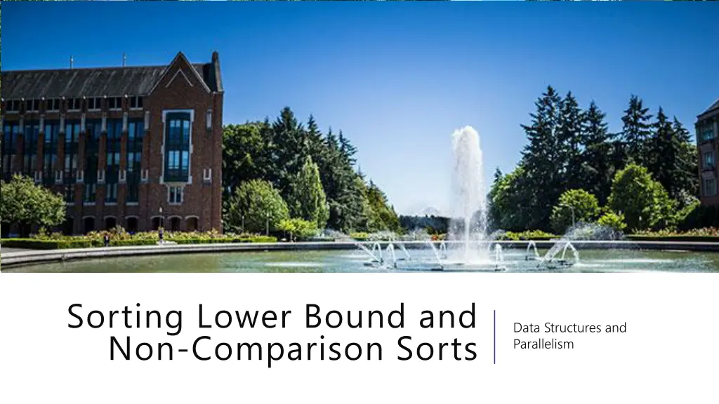 sorting lower bound and non comparison sorts