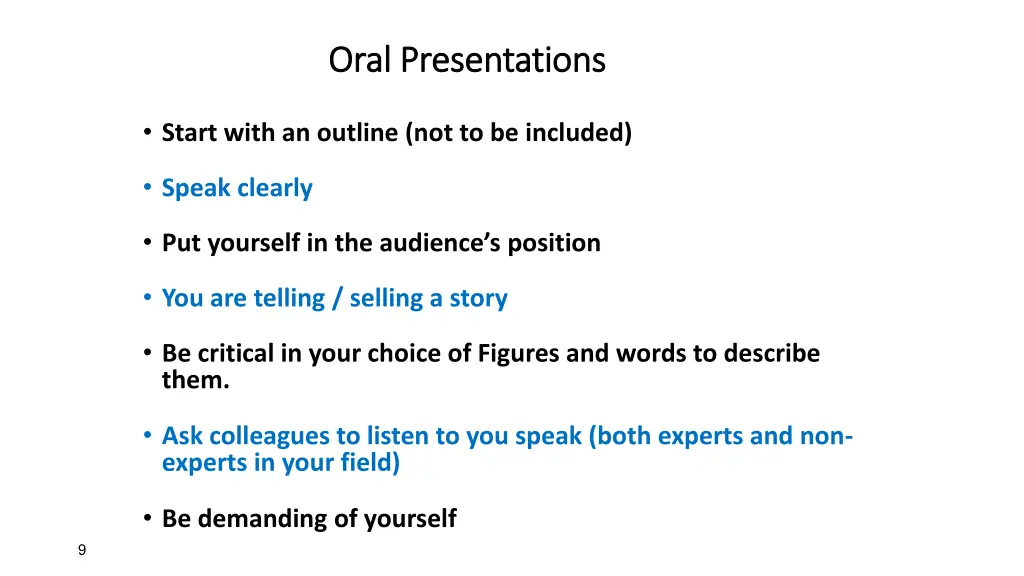 oral presentations oral presentations