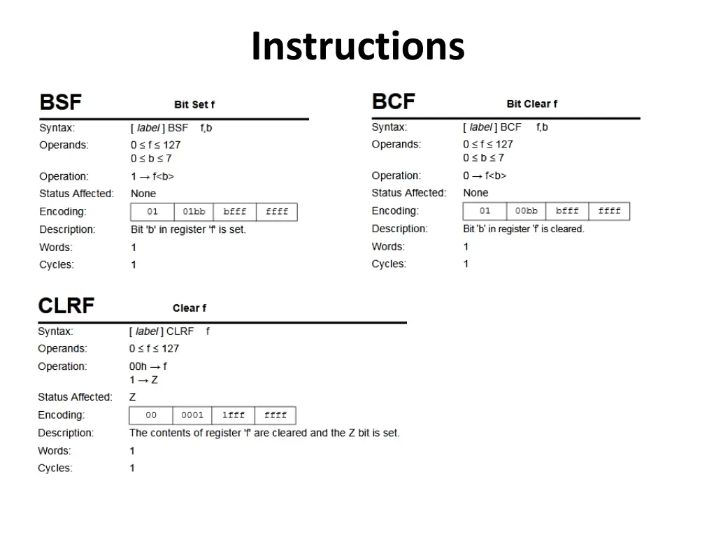 instructions 1