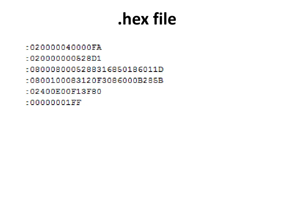 hex file