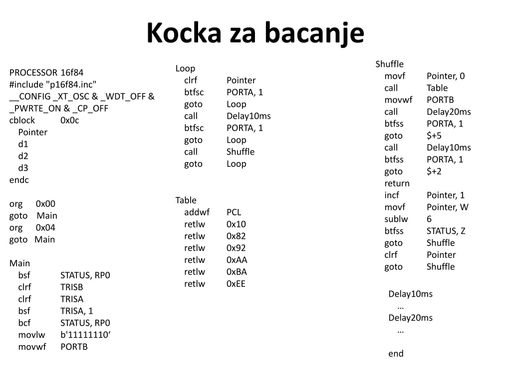 kocka za bacanje 1