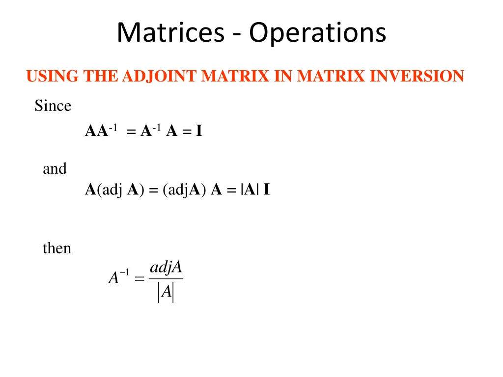 matrices operations 2