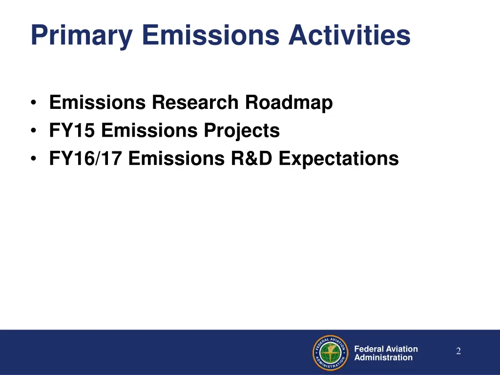 primary emissions activities