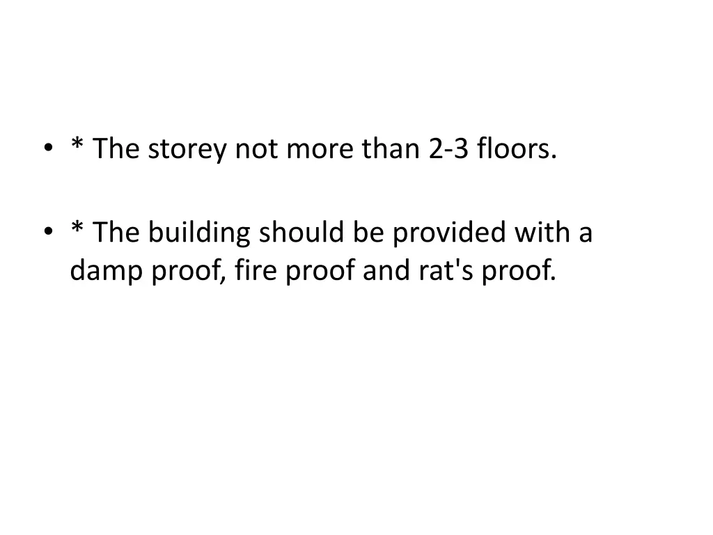 the storey not more than 2 3 floors