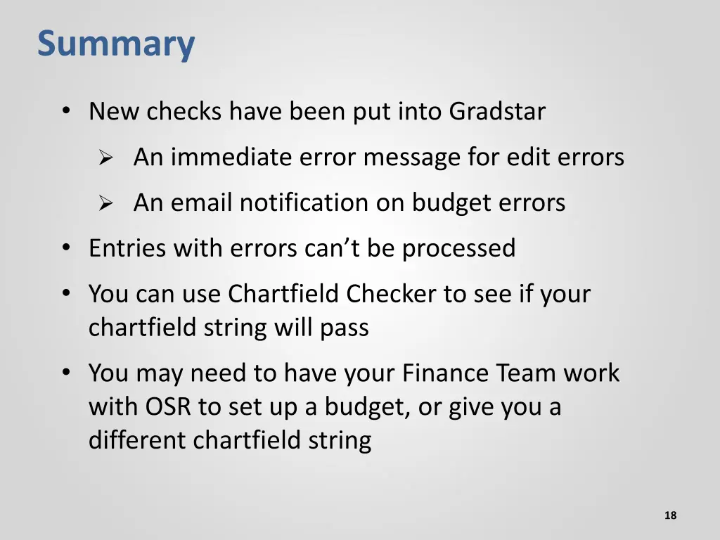 summary