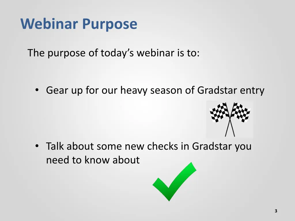 webinar purpose