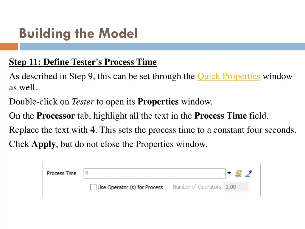building the model 20