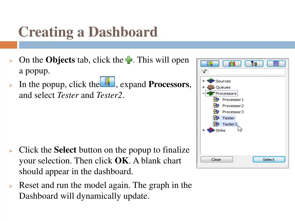 creating a dashboard 2