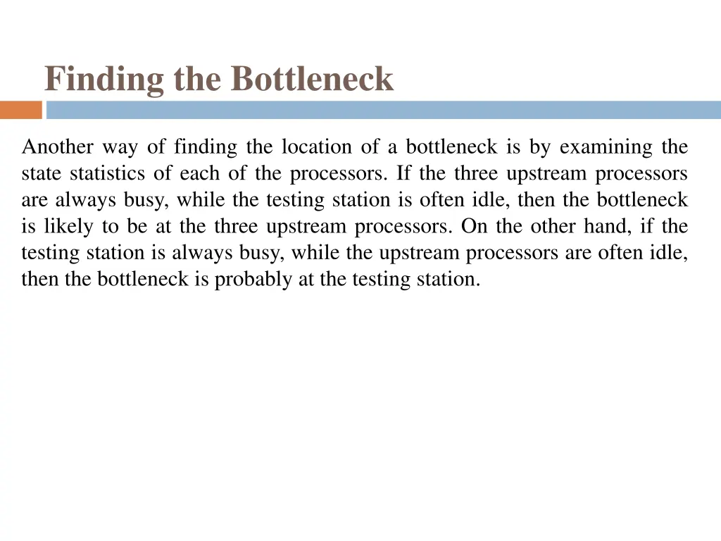 finding the bottleneck 2