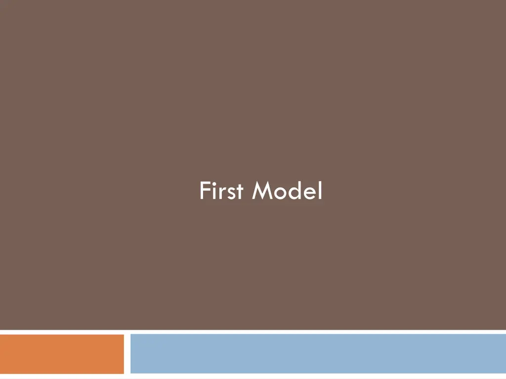 first model