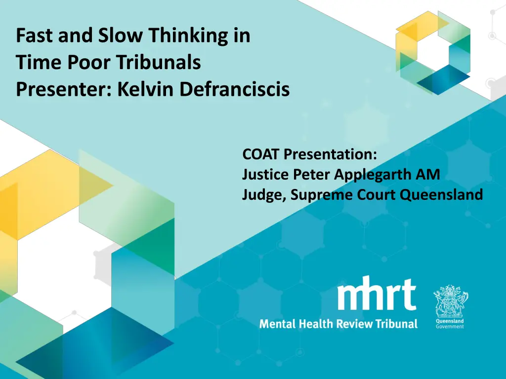 fast and slow thinking in time poor tribunals