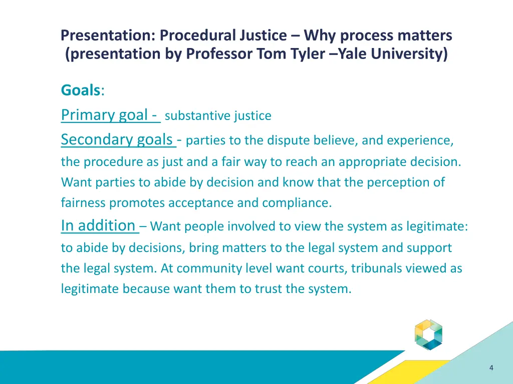 presentation procedural justice why process