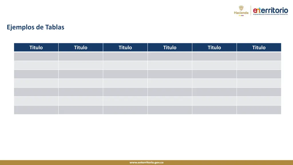 ejemplos de tablas