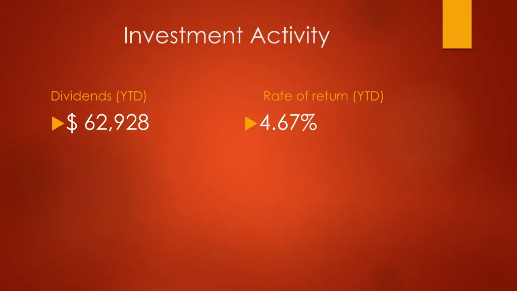 investment activity 1