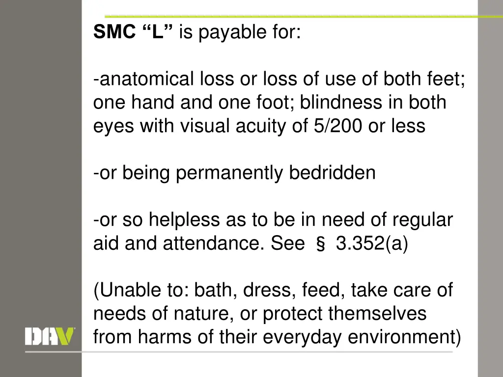 smc l is payable for