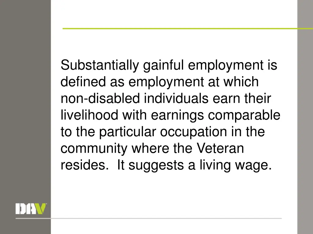 substantially gainful employment is defined