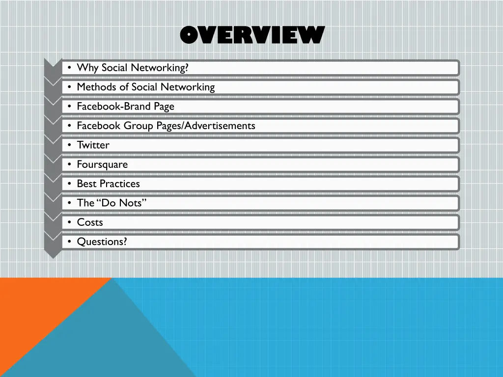 overview overview