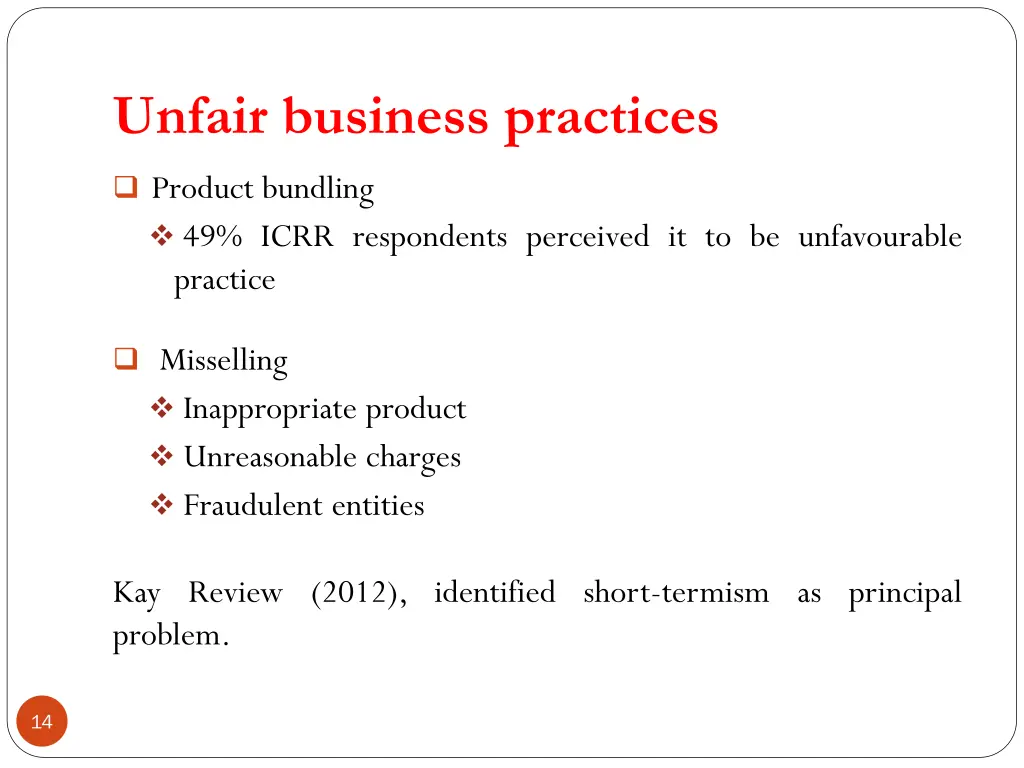 unfair business practices