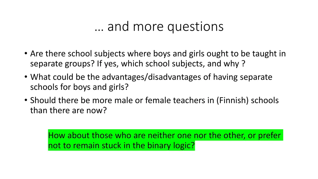 and more questions 1