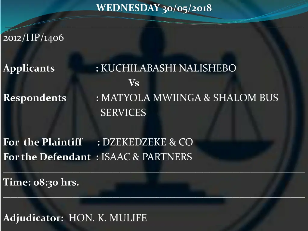 wednesday 30 05 2018 11