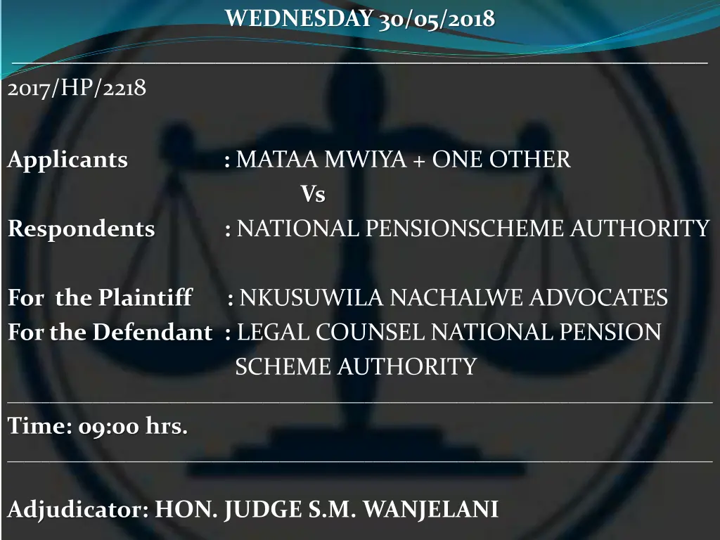 wednesday 30 05 2018 18
