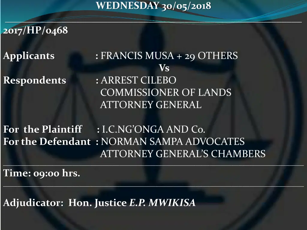 wednesday 30 05 2018 2