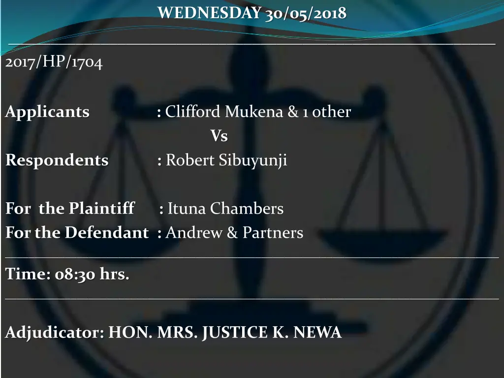 wednesday 30 05 2018 21