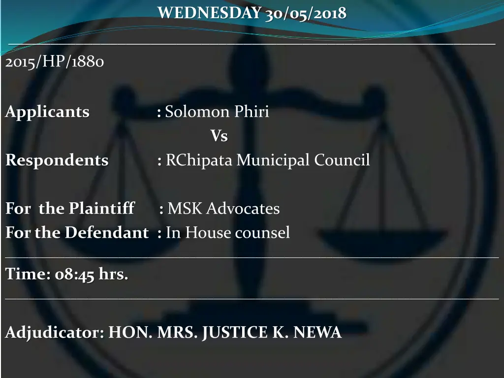 wednesday 30 05 2018 22