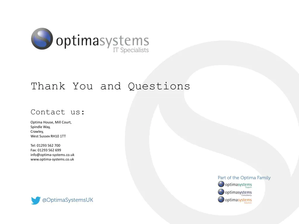 thank you and questions