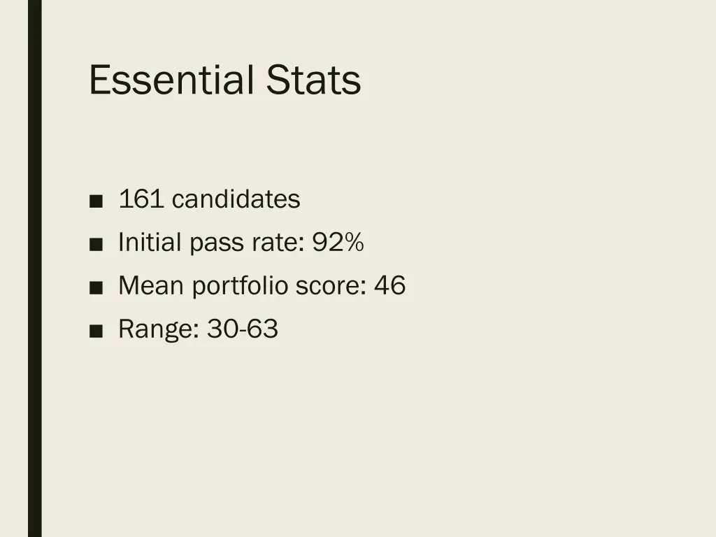 essential stats