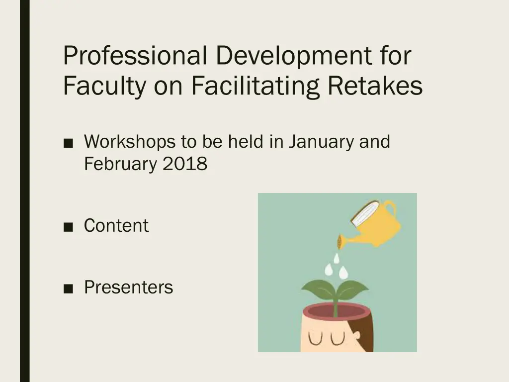 professional development for faculty