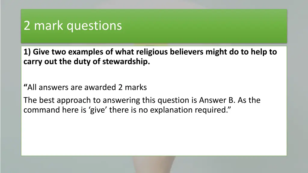 2 mark questions