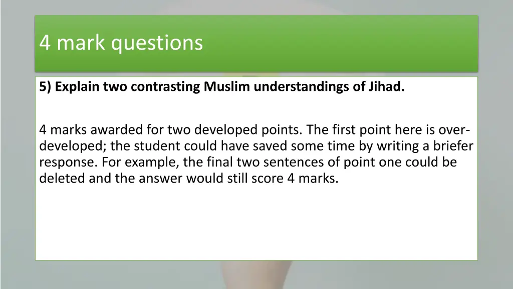 4 mark questions 3
