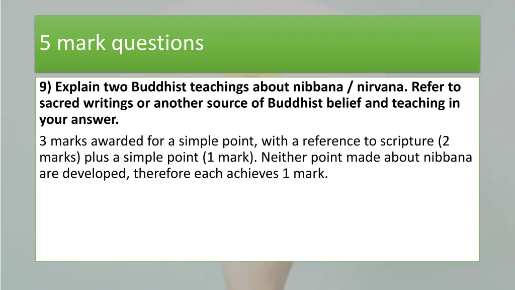 5 mark questions 2